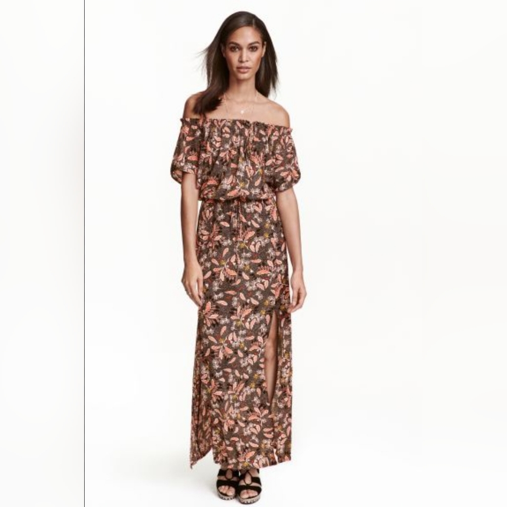 H&M Off the Shoulder Floral Maxi Dress - Picture 8 of 8